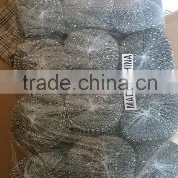 galvanized iron wire mesh scourer for kitchen clean