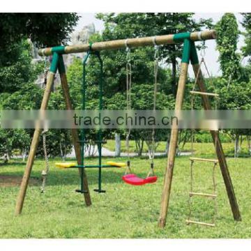 Wooden swing set