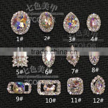 3D Nail Stickers for Nail Art Metal diamond jewelry upscale beautiful