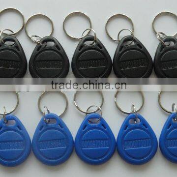 blue & black RFID Keytags for access control