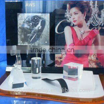 Transparent acrylic wall watch display case