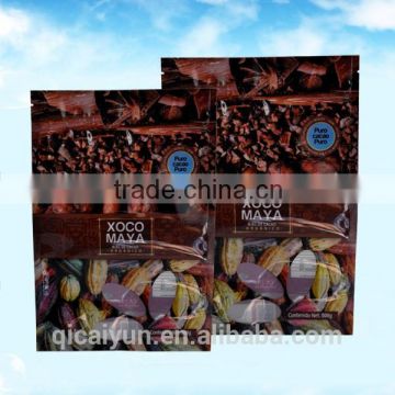 Accept Custom Order and Gravure Printing Surface Handling zip lock coffee bag with degassing valve