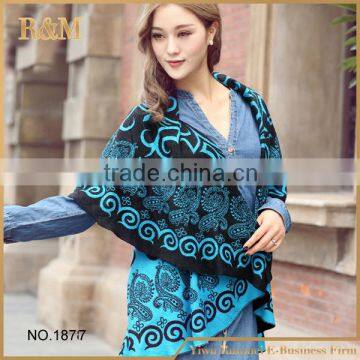 New Fashion women poncho and shawl circle blanket scarf