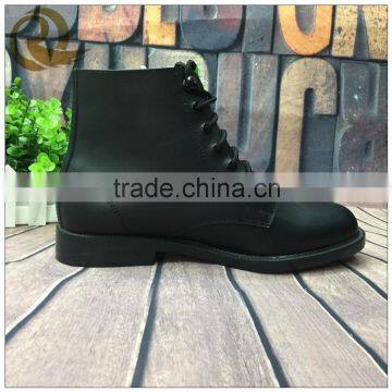 Man dress army black leather officer police shoes