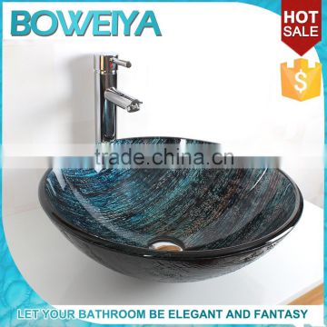 tempered glass face washing bowl