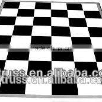 RP 12*16 feet black and white dance floor in sales promotion