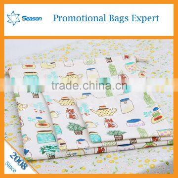 Factory Price Oem Production Canvas Cotton Drawstring Bag for Packing Storage photo-4