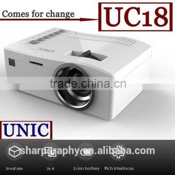 UNIC Cheap Pico Used Mini HD 1080P LED Projector With Battery Home Cinema Projectors photo-4