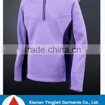 2014 Without hood fashion polar fleece jacket with elastic cuff