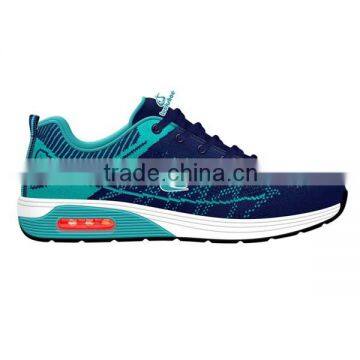 Hot Selling Air Cushion Led Light Running Shoes Flyknit Upper Wholesale photo-6