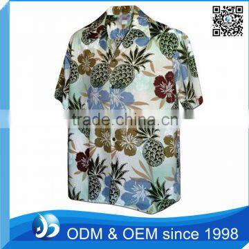 Customized Printed Shorts SleevesHawaiian Shirt For Mens