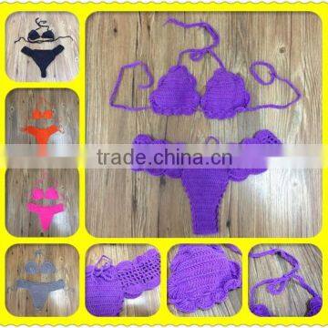 Women bikini swimwear triangle swimwear bikini , handmade crochet bikini