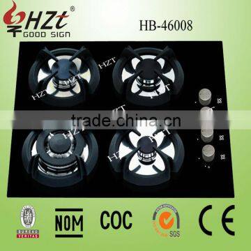 2016 new products on china market 4 burner glass top gas stove