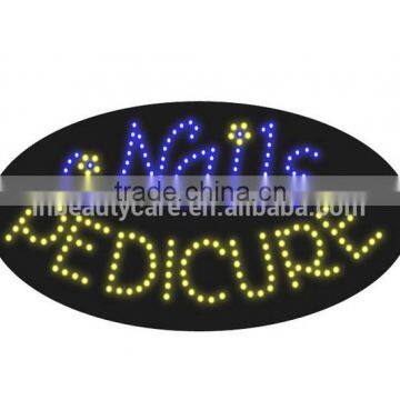 N0007 LED NAILS SIGN light up motion flashing beauty display ADVERTISING SIGNAGE nail