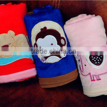 Super Soft Animal Print Coral Fleece Baby Beagle Blanket photo-3