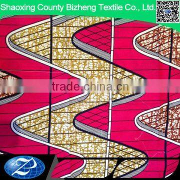 Latest cotton wholesale african wax print fabric for T-shirts