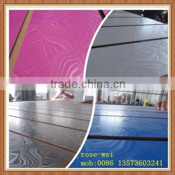 1220x2440mm hot sale new design melamine slot board MDF