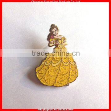 Princess style metal badge pin (KMS-2047)