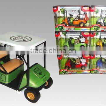 6 Color Aolly return-power Golf Car Model Toy Die cast Model