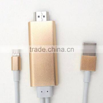 2016 NEW HDTV cable for iPhone product MHL 8-pin to HDTV adapter sync cable for ipad 4 for iphone 5 6 plus