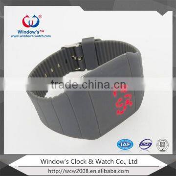 New Arrive Colorful Rubber Jelly Digital Watches Women Ladies Girl Men Reflective Mirror Wrist Led Watch photo-4