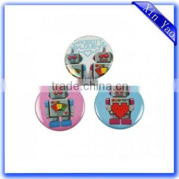 Cheap advertising tin colorful printing custom button badge