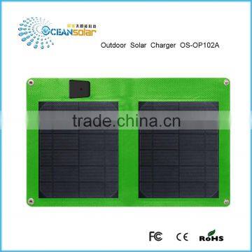 10w solar mobile battery charger folding solar charger universal solar panel bank for iphone