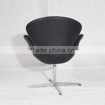 Arne Jacobsen Leather Rotatory Chair Swan Chair Full Leather Design photo-6