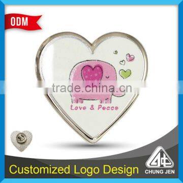 Printing illustration pink button pin for Creative gifts