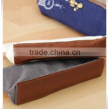 Hot Selling Cotton Canvas White Pencil Pouch For Children Or Office photo-5