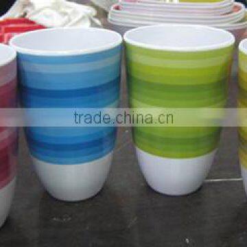 Melamine nice design custom tea cups