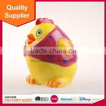 Promotional Funny Hen Shape Ceramic Coin Box for Home Decoration photo-2