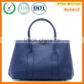 China suppier pure colour litchi high quality metal laterest designer handbags