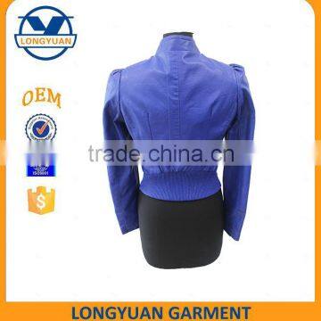 Hot Sale Fashionable Slim Style pu Leather Jacket for Women photo-2