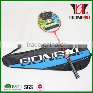 GX-505 RED best sale tempered steel badminton racket/racket badminton with badminton stringing