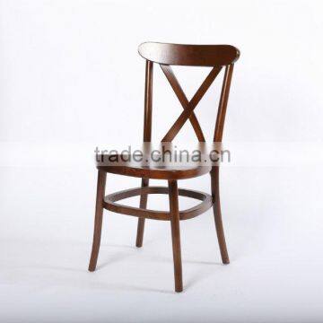 Solid Beech Stackable Tuscan Chair, X Cross Back Chairs