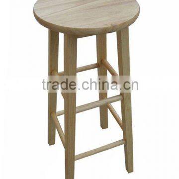 C101 29"H New and Simple Round High Wooden Bar Stool