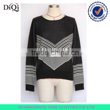 Latest lady classic black jumper pullover