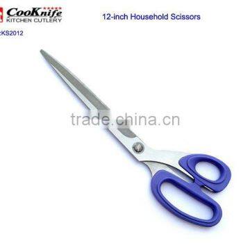 Stainless Steel Soft Handle 12-inch Best Tailoring Scissors Germany Stainless Steel Tailor Scissors