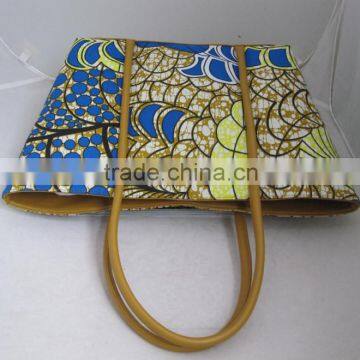 2016 New Products African Waxed Fabric Handbags for Ladies