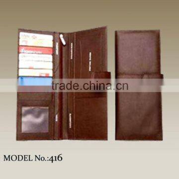 Cheque Book Folder Genuine leather