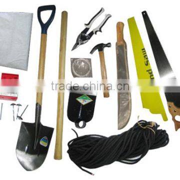IFRC/ICRC shelter tool kit and shelter tool kit bag