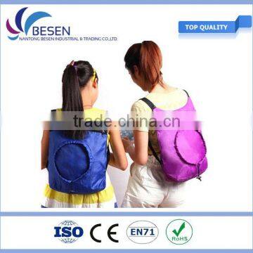 Reusable Foldable Standard Size Nylon Shopping backpack