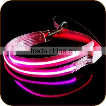 Ultra Bright Pink LED Lighted Up Pet Dog Brand New Safety Leash