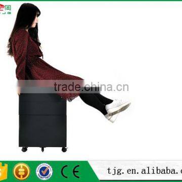 TJG Taiwan Metal 3 Drawer Mobile Pedestal Filing Cabinet Large Storage Space photo-6