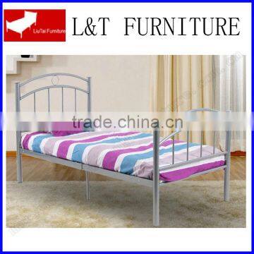 sliver single iron bed