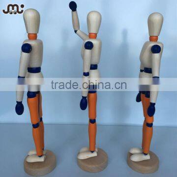 Custom stained wooden mannequin figure