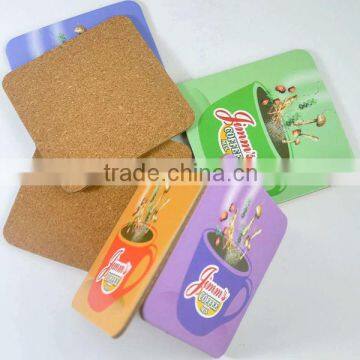 square cardboard drink coaster set, tea drink coaster