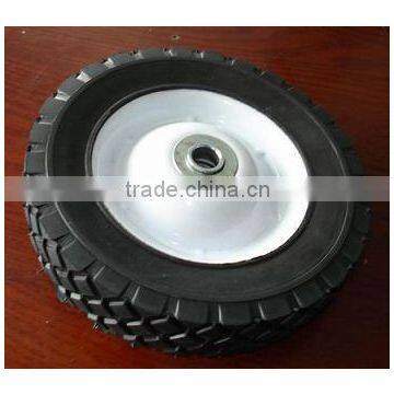 small solid rubber wheels of steel rim for carts