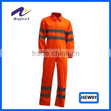 reflective safety colored coveralls